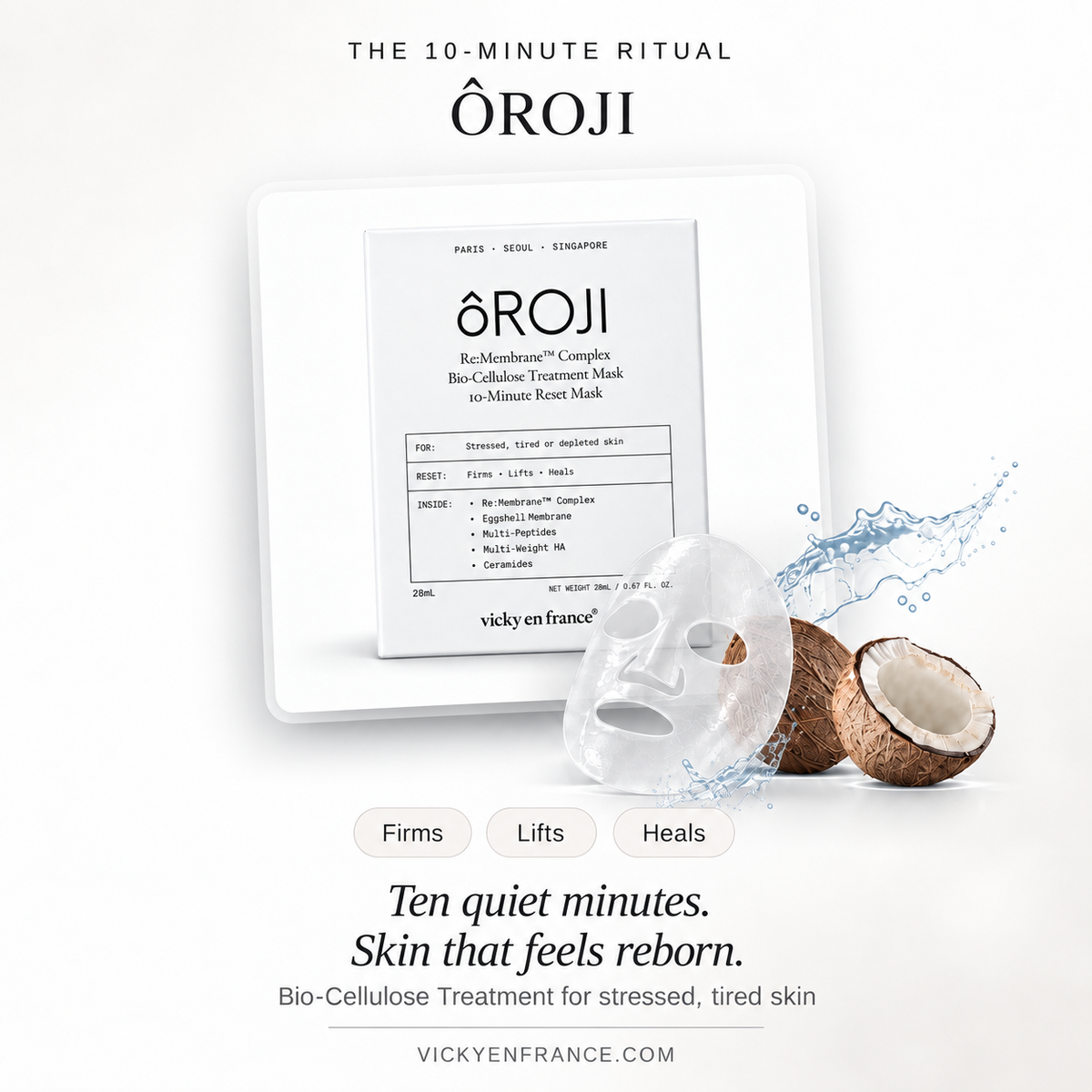 ÔROJI Re:Membrane™ Complex Bio-Cellulose Treatment Mask 10-Minute Reset Mask