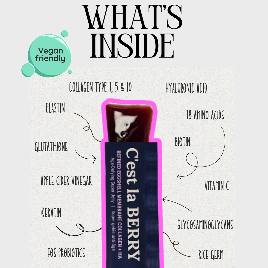 Vegetarian Collagen Jelly Glow up from within Singapore Beauty Skincare