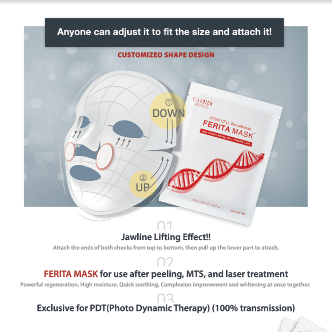 Celldich FERITA Stem Cell Mask 10 Sheets/Box