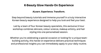 K-Beauty Glow Hands-On Experience